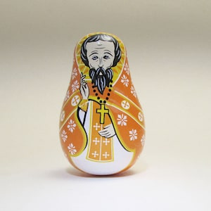 Roly-Poly Weeble Doll: Russian Orthodox Priest