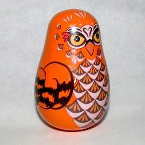 Roly-Poly Weeble Doll: Winter Owl