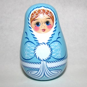 Roly-Poly Weeble Doll: The Snow Maiden or Snegurochka
