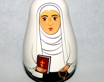 Easter Gift Roly-Poly Weeble Doll: Nun