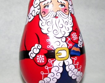 Santa Claus Roly-Poly Doll: Russian Ded Moroz Christmas Gift