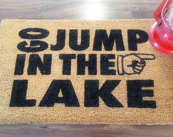 Go Jump Doormat Etsy