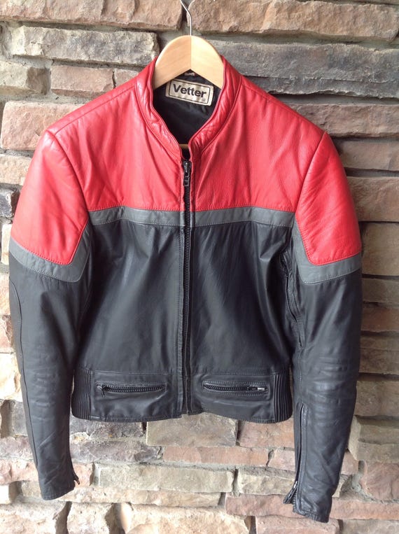 Vintage Vetter Leather Motorcycle Jacket Mens Size 38 Image 0