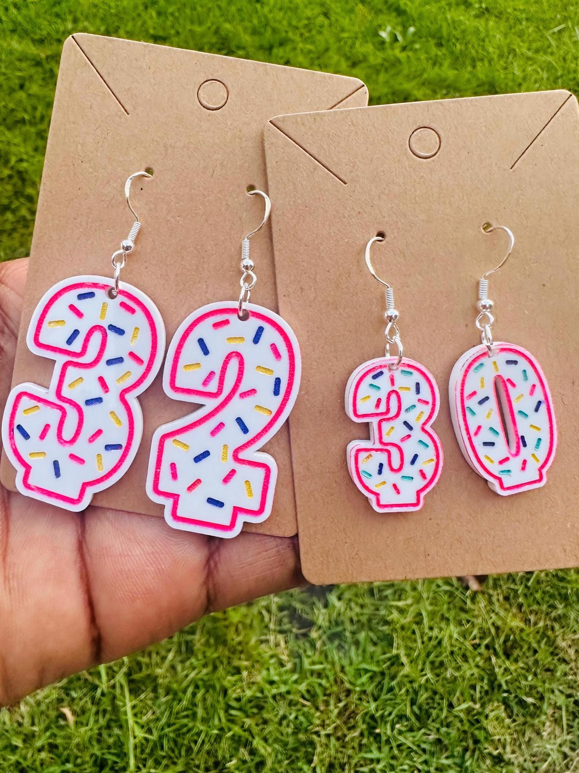 Birthday Candle Earrings/ Statement Earrings /For the Culture// Dangle Earrings // Arch Earrings Drop Earring//