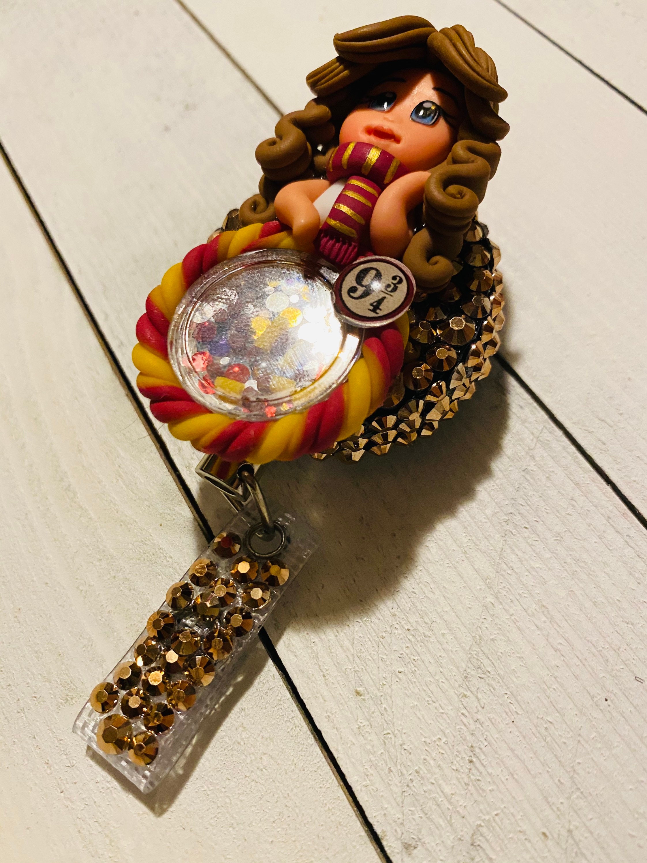 Hermoine Girl HP Badge Buddy-HP Badge Holders Badge Clip | Etsy