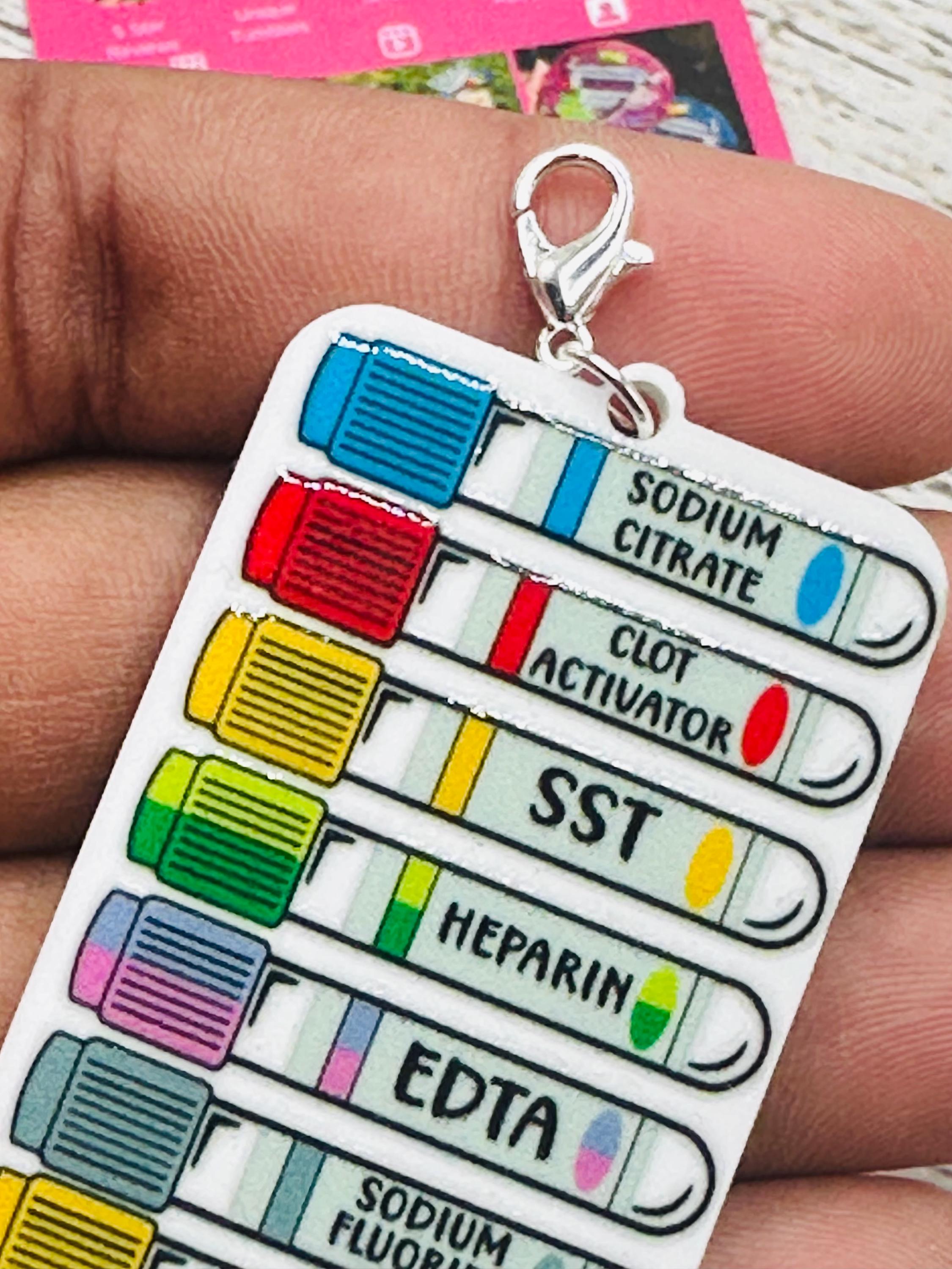 Order of Draw Acrylic Badge Charm: Phlebotomy, Nursing, Healthcare - Etsy
