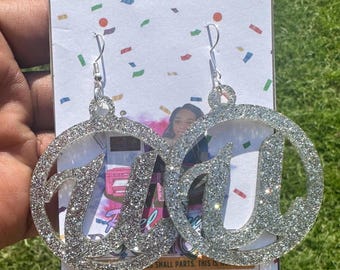 Usher SymbolEarrings// Icon Concert Earrings/ Statement Earrings /For the Culture// Dangle Earrings // Arch Earrings Drop Earring//Legend