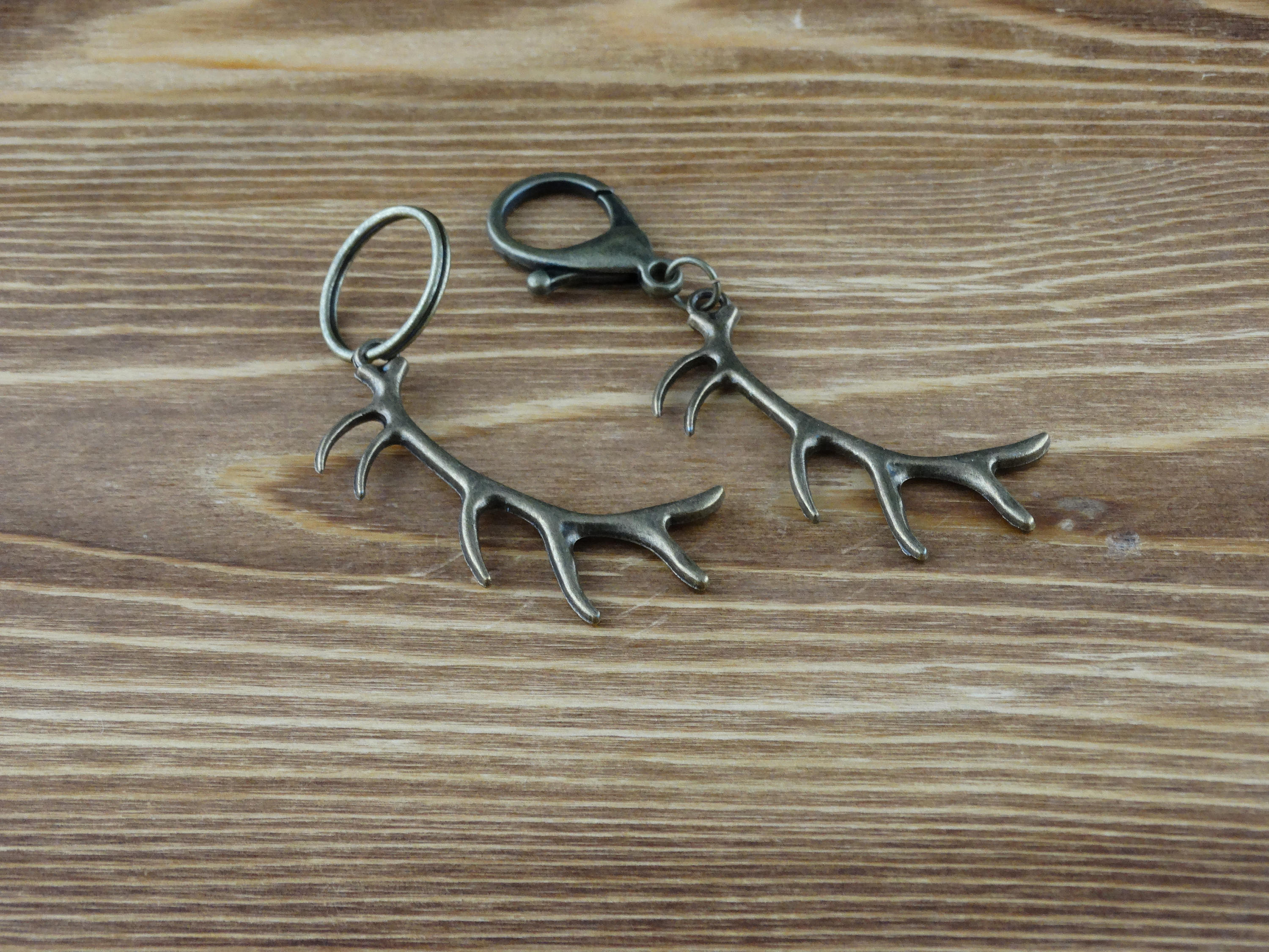 Elk Antler Keychains Etsy