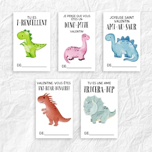 Cartes de la Saint-Valentin imprimables pour enfants en français