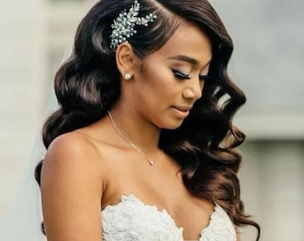 Gold Bridal Comb, Silver Bridal Comb, Rose Gold Bridal Comb, Bridal Hair comb, Crystal Bridal Comb, Wedding Comb