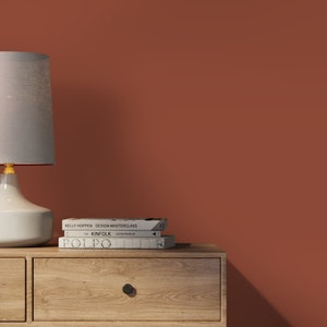 Potters Clay Wallpaper / Solid Color / Peel and Stick Wallpaper Removable Wallpaper Home Decor Wall Art Wall Decor Room Decor - D428