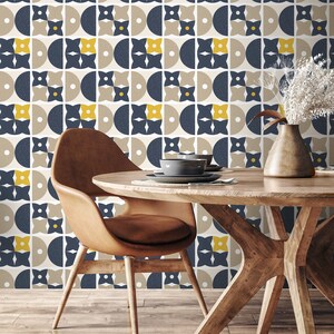 Removable Wallpaper Peel and Stick Wallpaper Wall Paper Wall Mural - Geometric Wallpaper -  A866
