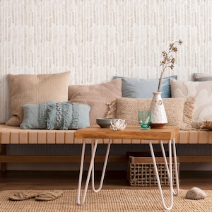 Tapete Schälen und Aufkleben Tapete Abnehmbare Tapete Wohnkultur Wandkunst Wanddekor Raumdekor / Beige Abstrakte Boho Tapete - C357