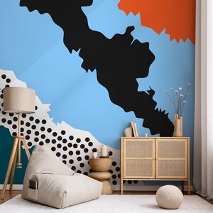 Wallpaper Peel and Stick Wallpaper Removable Wallpaper Home Decor Wall Art Wall Decor Room Decor / Modern Abstract  Mural Wallpaper - B498