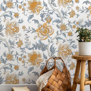 Elegant Damask Floral Wallpaper - D127