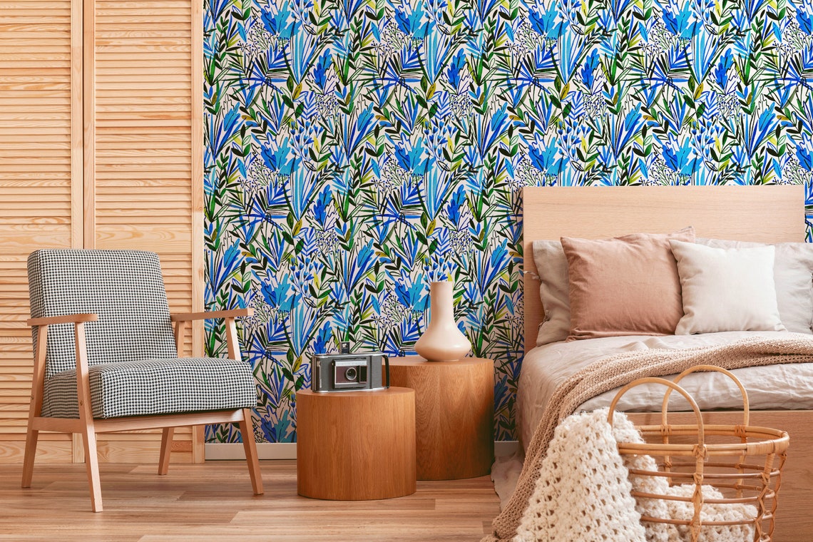 Eclectic Colorful Spots Removable Wallpaper Peel and Stick | Etsy