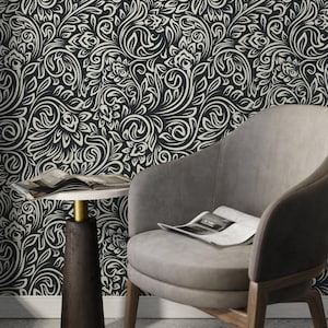 Sophisticated Floral Wallpaper - D158