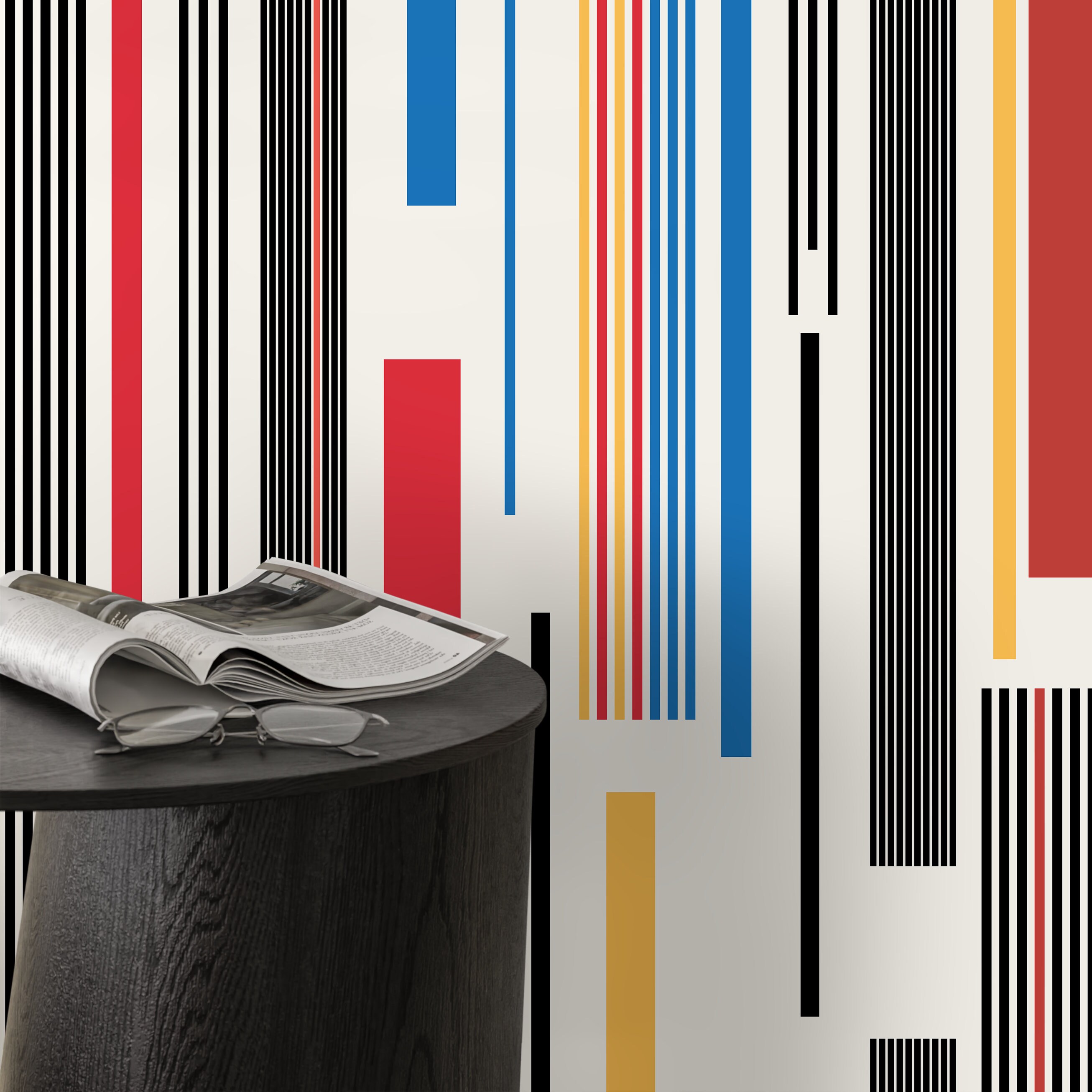 Geometric Rectangle Wallpaper Modern Wallpaper Peel and Stick and ...