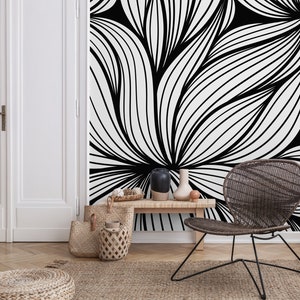 Black and White Wallpaper - Etsy