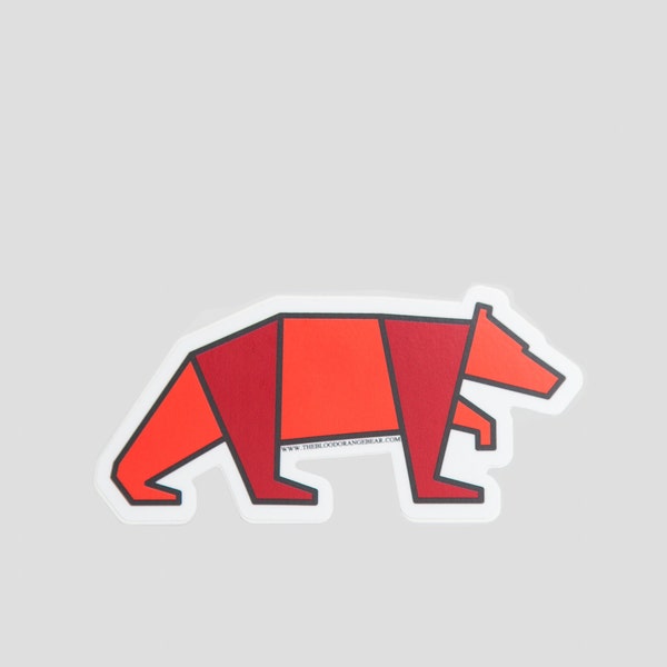 Blood Orange Bear Sticker