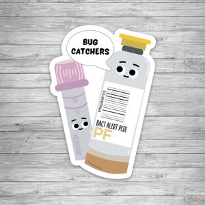 NICU Vinyl Sticker 3.0 CBC and Blood Culture, Bug Catcher, lab sticker, NICU sticker, hydroflask sticker, laptop sticker, nurse sticker