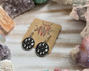 DEM MOON PHASES - Dangle Earrings