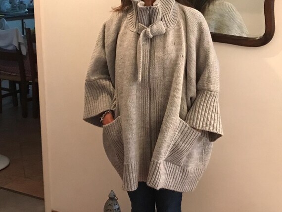 plus size cape coat