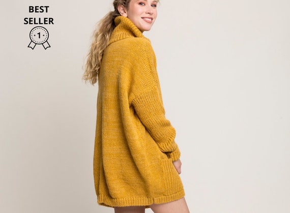 turtleneck sweater dress oversized