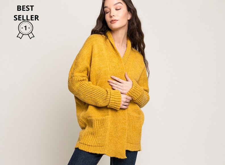 cozy oversized cardigan