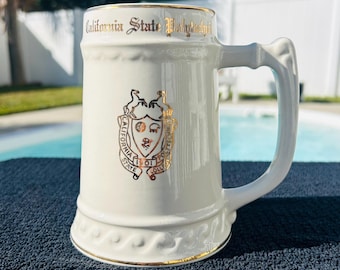 California Polytechnic State University (Cal Poly) Vintage Ceramic Beer Stein