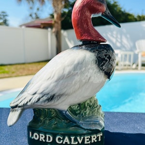 Lord Calvert Canadian Whiskey Limited Edition Canvasback Duck 1979