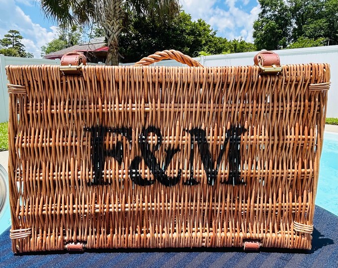 F&M Fortnum Mason Picnic Hamper Basket England - Etsy
