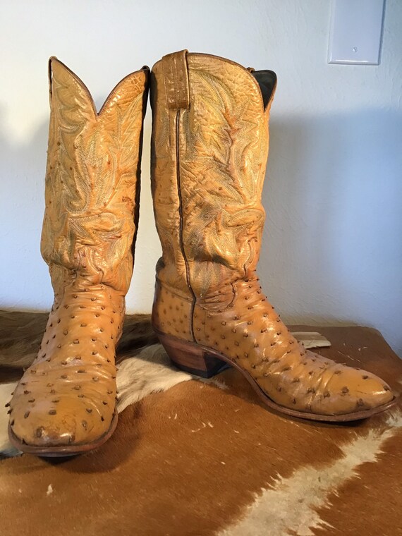 ostrich cowboy boots