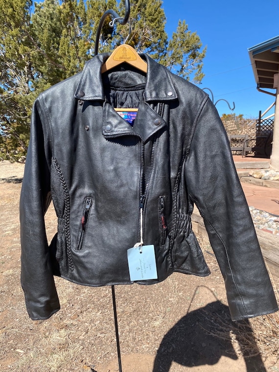 Women’s Braided Leather Jacket