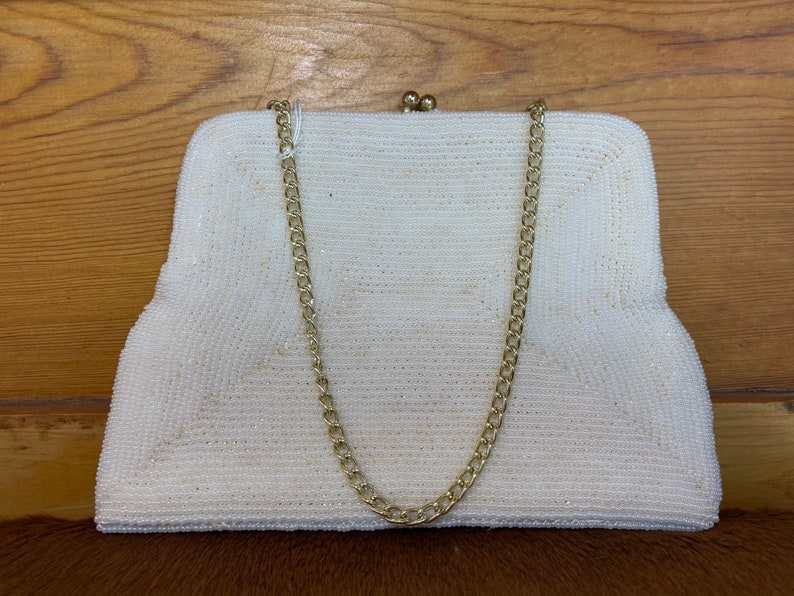 Flower Beaded Handbag