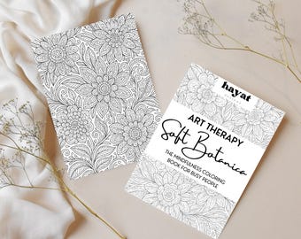 Florales Malbuch für Erwachsene: Soft Botanica Kunsttherapie (PDF)