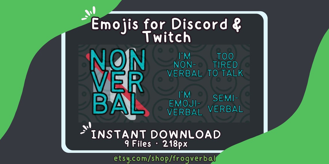 Nonverbal Emojis Discord Emojis Mastodon Emojis Twitch - Etsy