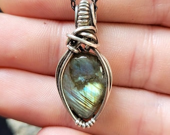Sterling Silver and Labradorite pendant