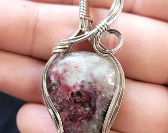 Lavender Plume Agate In Silver