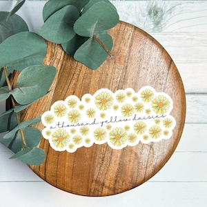 Sticker Duizend gele madeliefjes