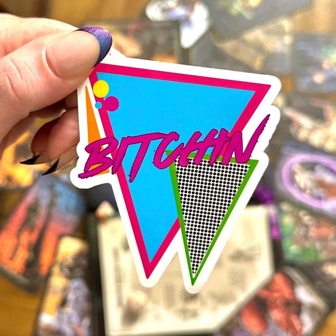 Retro 80s Bitchin’ Sticker - Etsy