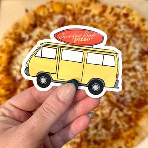 Surfer Pizza Sticker