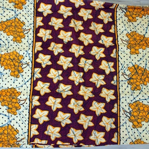 African Wax Print Fabric (Kitenge), sold by the yard