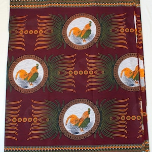 African Wax Print Fabric (Kitenge), sold by the yard