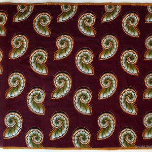 African Wax Print Fabric (Kitenge), sold by the yard