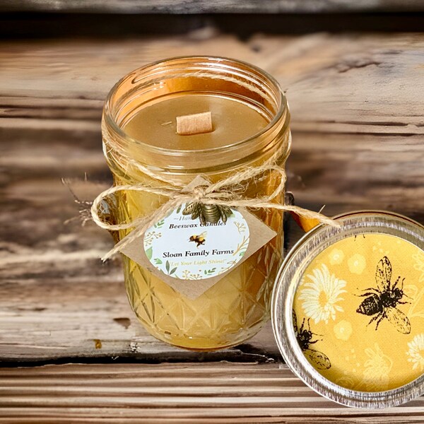 Wood Wick Candle Etsy