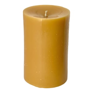 Pure Beeswax Pillar 3” tall x 2” wide Candle Free Shipping