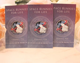 Space Bunny Emaille Pin | Konijnengiften