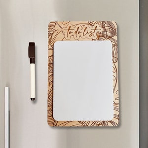 Reusable Magnetic To Do List for fridge | reusable to do list | magnetic to do list | Acrylic Dry Erase To Do List for refrigerator