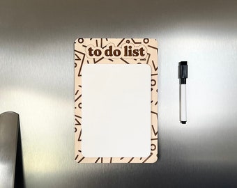 Magnetic Fridge To Do List: Reusable Acrylic Dry Erase Board